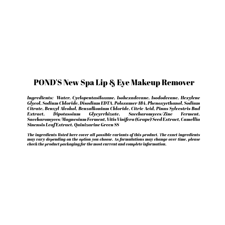 Pond's New Spa Lip & Eye Makeup Remover 120ml