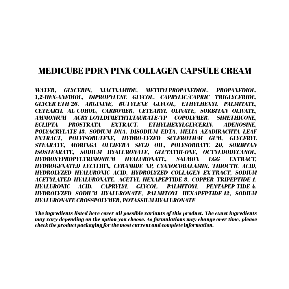 MEDICUBE PDRN PINK COLLAGEN CAPSULE CREAM