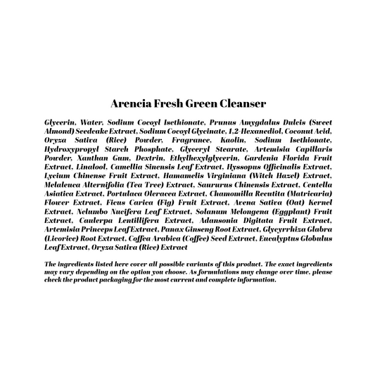 Arencia Fresh Green Cleanser