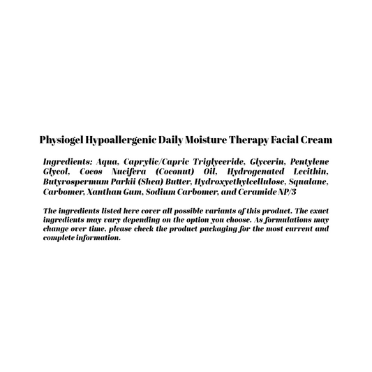 Physiogel Hypoallergenic Daily Moisture Therapy Facial Cream 75ml