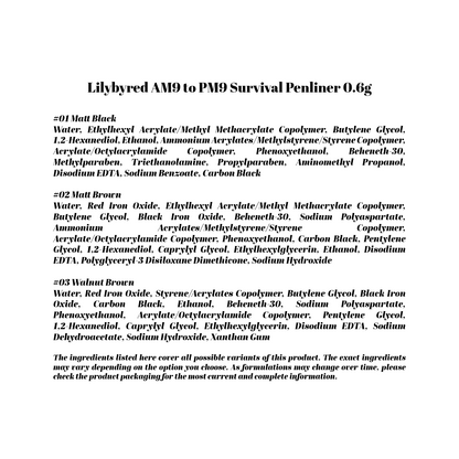 Lilybyred AM9 to PM9 Survival Penliner 0.6g