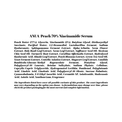 ANUA  Peach 70% Niacinamide Serum