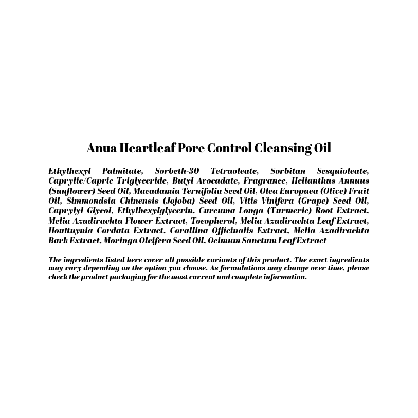 Anua Heartleaf Pore Control Cleansing Oil 200ml