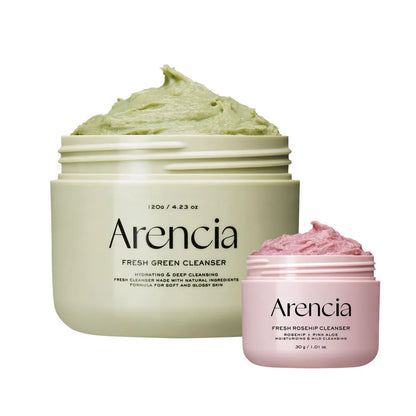 Arencia Fresh Green Cleanser for gentle Korean skincare, available at LKR