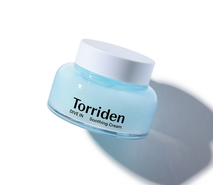 Torriden Soothing Cream jar on a white background