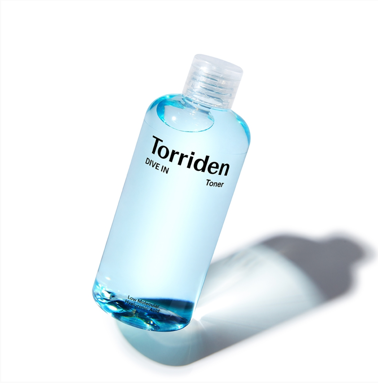 Torriden toner bottle on a white background